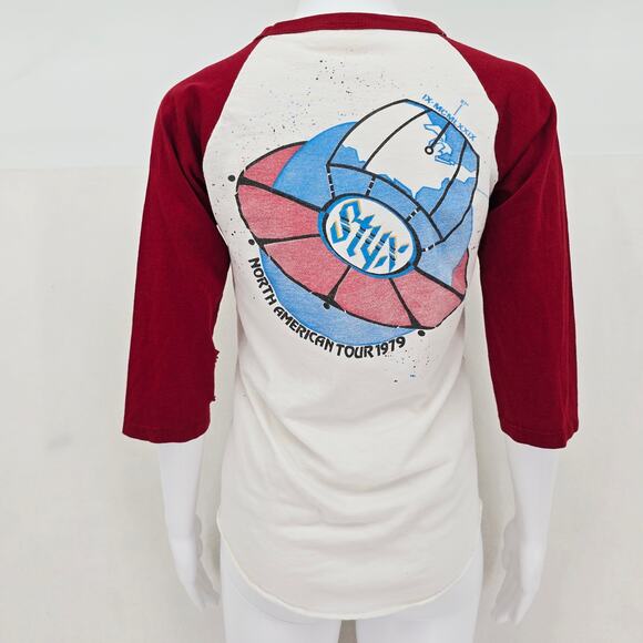 Styx 1979 The Grand Decathlon North American Tour Raglan Tee S - Picture 6 of 7